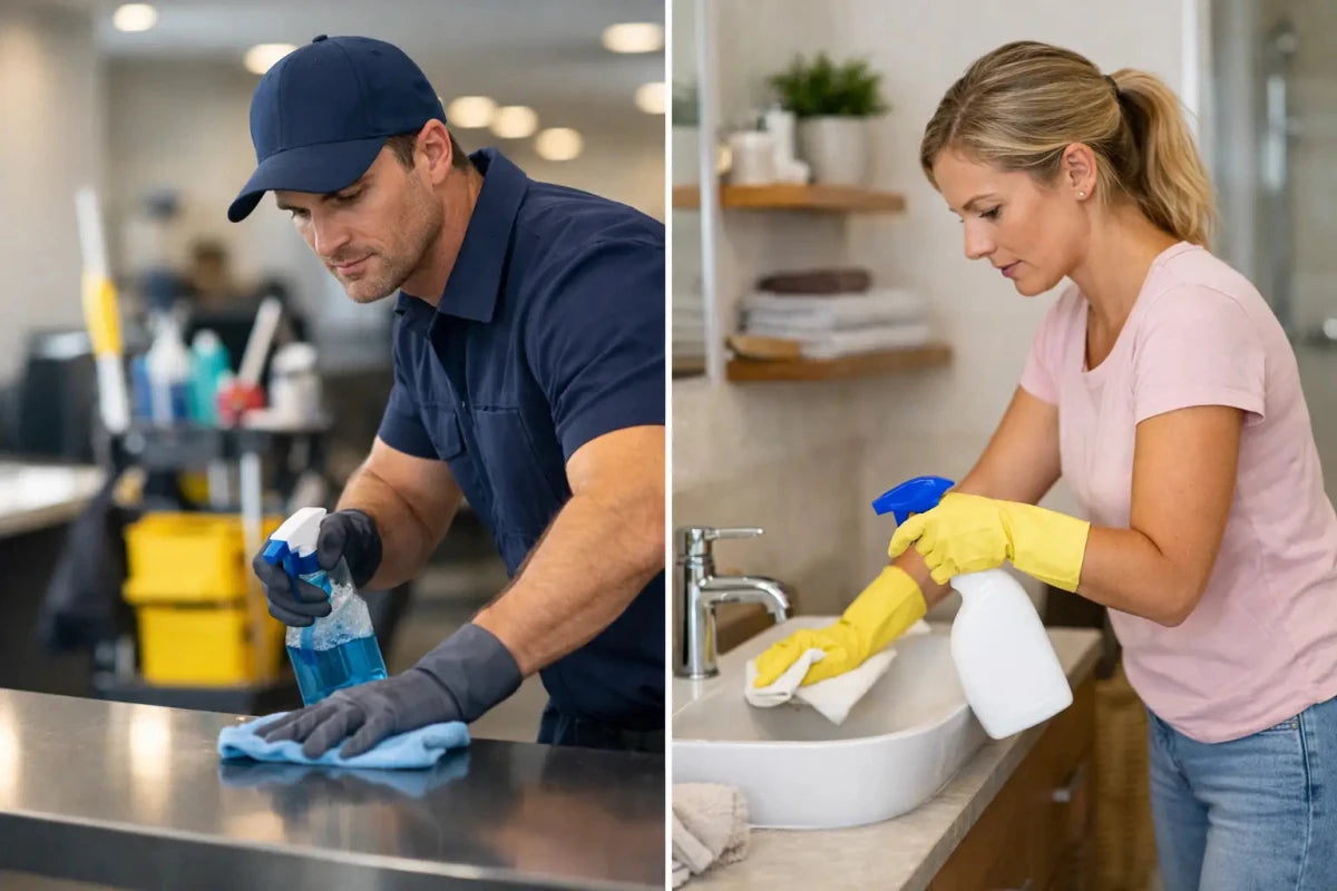 Commercial Cleaner Versus Household Cleaner - Cleansmart