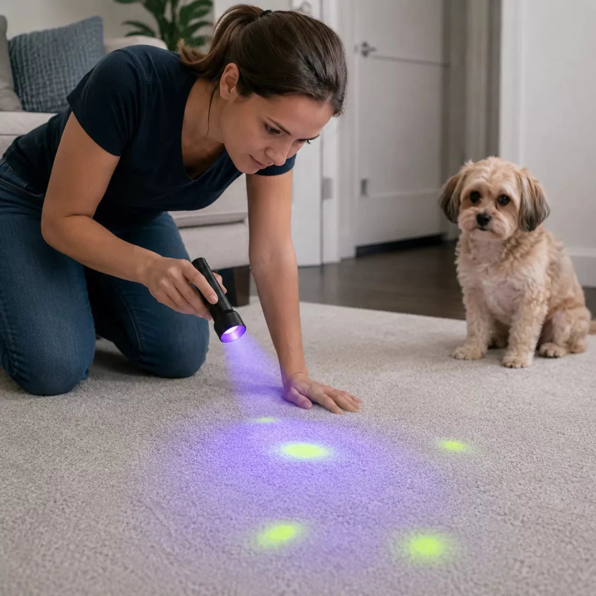 How to Find Hidden Dog Pee on Carpet - Cleansmart