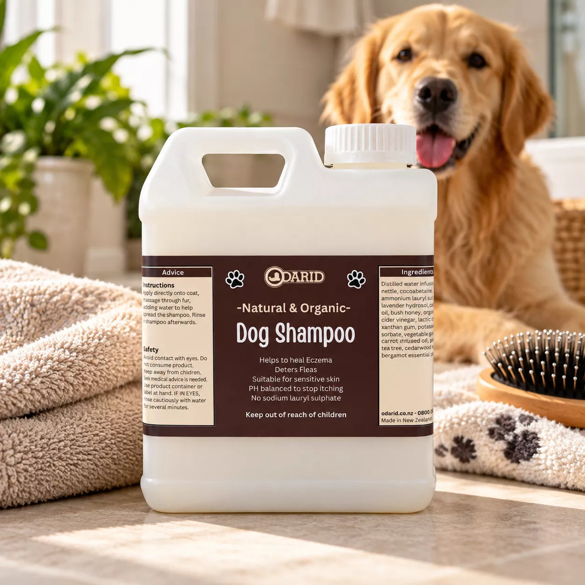 Odarids dog shampoo