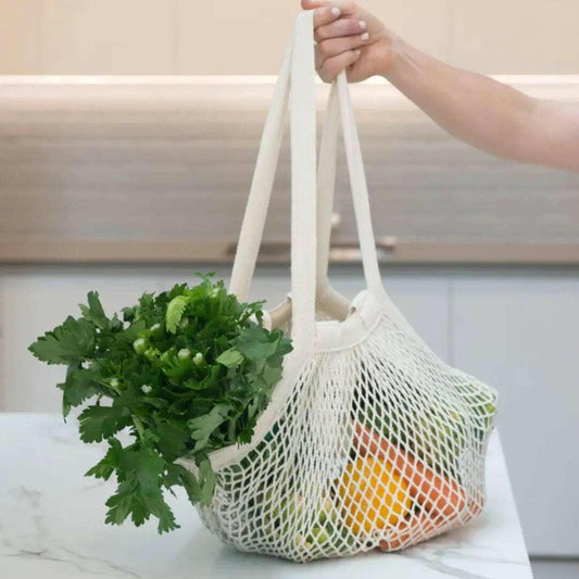 Eco-Friendly Organic Cotton String Bag.