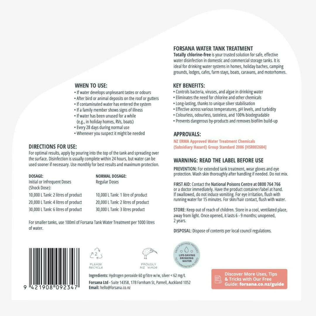 Effective Water Tank Treatment for Safe, Clean Water.