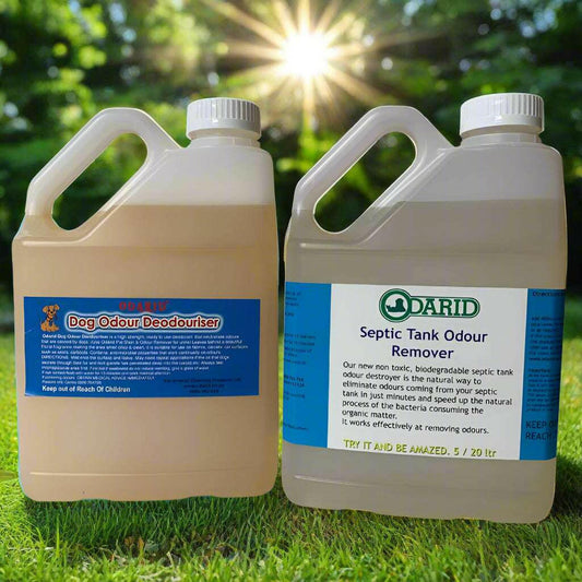 Septic Tank Cleaner & Deodoriser - Powerful Odor Eliminator for Waste Systems.